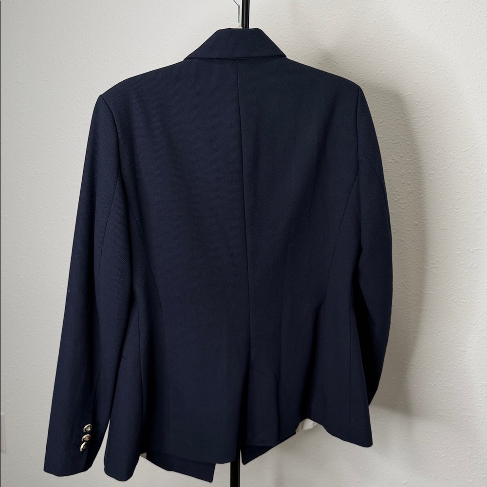Zara Navy Blue Double-Breasted Blazer - Picture 14 of 14